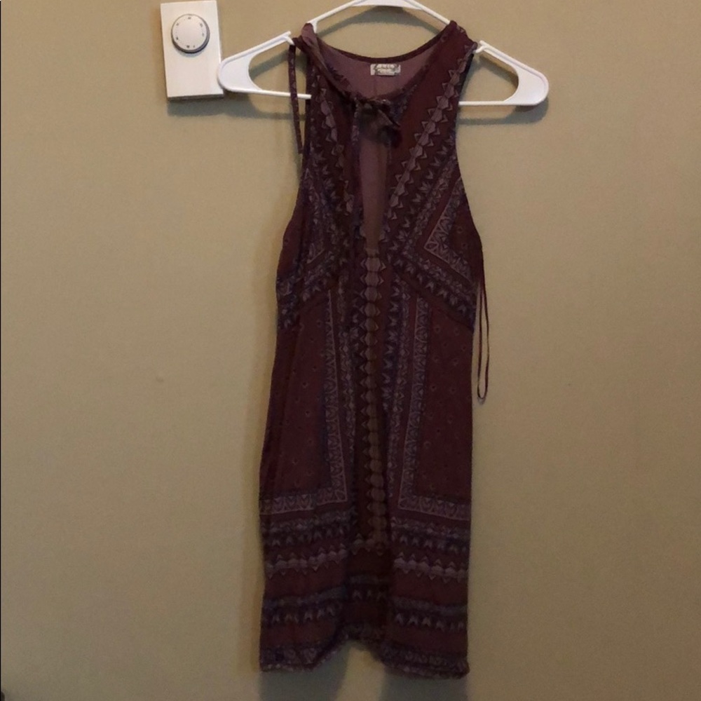 Free People Purple Fitted Dress